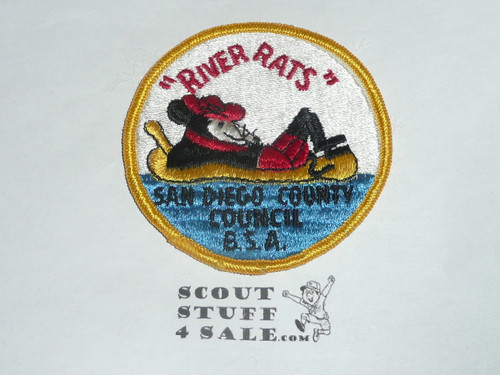 River Rats High Adventure Team (HAT) Award Patch, San Diego County Council