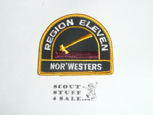 Region 11 rolled edge Twill Patch - PB Reproduction