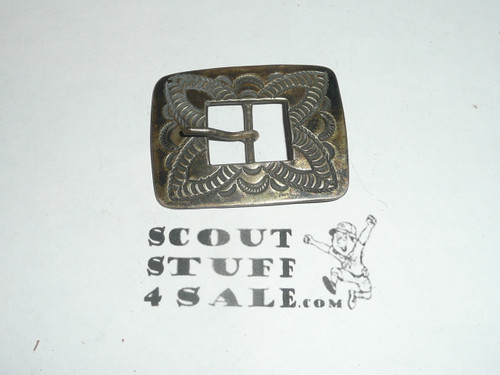 Stamped SILVER Belt Buckle