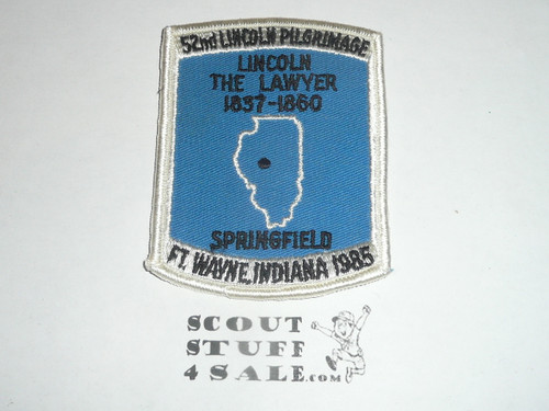 1985 (52rd) Lincoln Pilgrimage Patch - Boy Scout