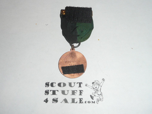 Ohio River Trail Hike, Boy Scout Trail Medal, engraved back, velcro on back