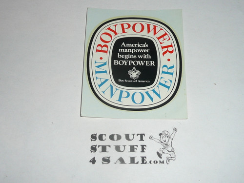 Boypower Manpower Boy Scout National Theme Decal