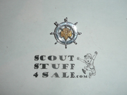 Girl Scout Mariner Pin, safety pin back, RARE