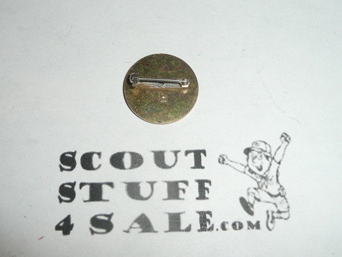 Girl Scout World Pin, spin lock clasp