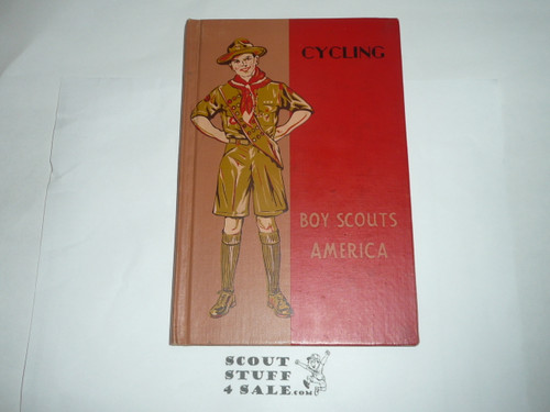 Cycling Merit Badge Pamphlet, Type 3, Tan Cover Library Bound, 6-41 Printing