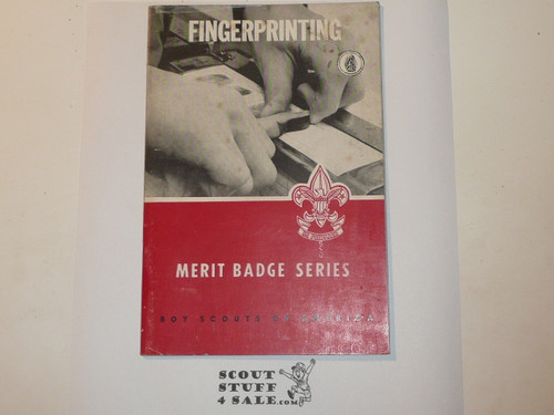 Firemanship Merit Badge Pamphlet, Type 6, Picture Top Red Bottom Cover, 1-64 Printing
