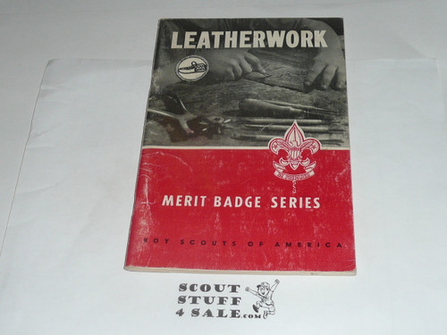 Lifesaving Merit Badge Pamphlet, Type 6, Picture Top Red Bottom Cover, 5-64 Printing