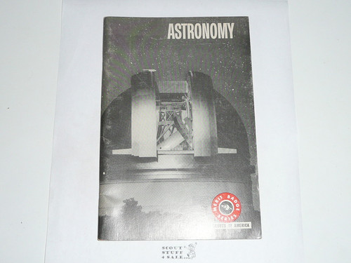 Astronomy Merit Badge Pamphlet, Type 7, Full Picture, 3-70 Printing