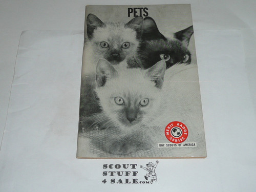 Pets Merit Badge Pamphlet, Type 7, Full Picture, 1-72 Printing