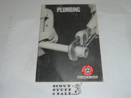 Plumbing Merit Badge Pamphlet, Type 7, Full Picture, 11-66 Printing