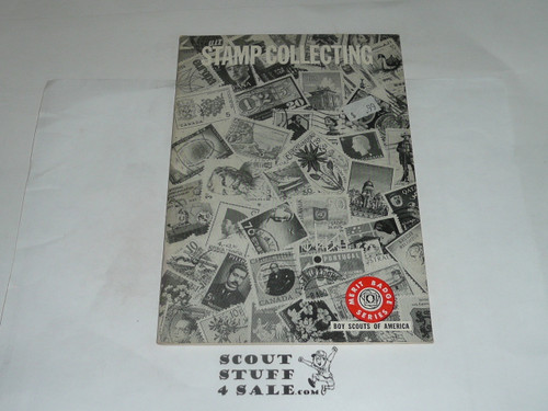 Stamp Collecting Merit Badge Pamphlet, Type 7, Full Picture, 7-66 Printing