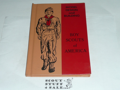 Model Design and Building Library Bound Merit Badge Pamphlet, Type 7, Full Picture, 12-68 Printing