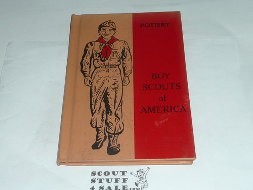 Pottery Library Bound Merit Badge Pamphlet, Type 7, Full Picture, 12-70 Printing