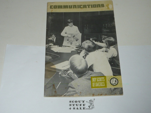 Communications Merit Badge Pamphlet, Type 8, Green Band Cover, 3-79 Printing