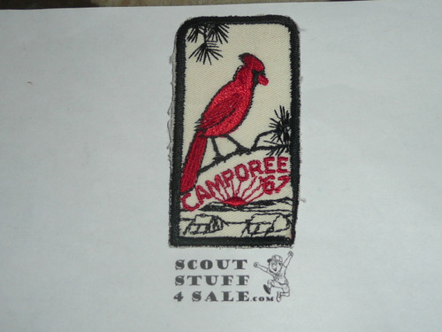 1967 Camporee Patch, Generic BSA issue, wht twill, brn c/e bdr