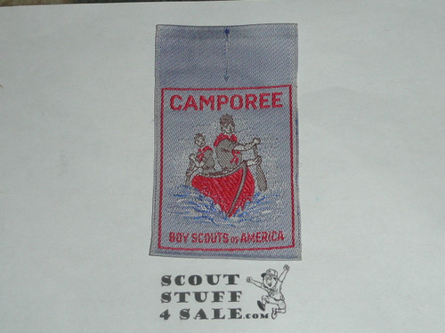 Camporee Patch, Generic BSA issue, Woven with canoeing Scouts