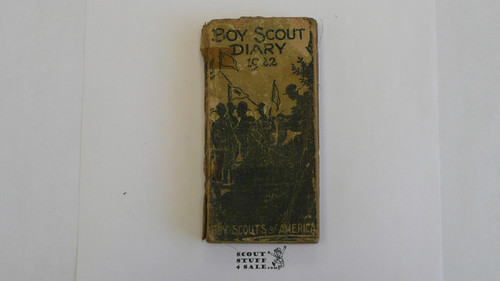 1922 Boy Scout Diary, used with taped spine