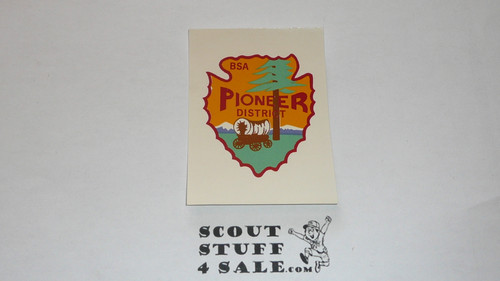 Pioneer District Decal, Boy Scouts