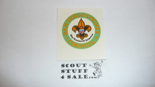 San Diego County Council Decal, Boy Scout