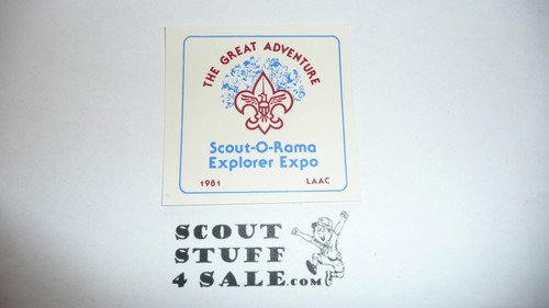 1981 Scout-O-Rama Decal, Los Angeles Area Council, Boy Scouts
