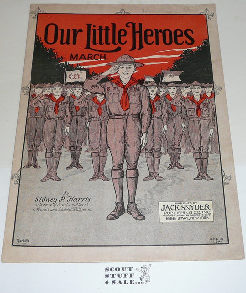 1925 Our Little Heros Sheet Music, by Sidney P. Harris
