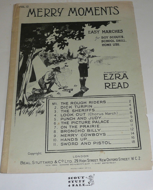 Merry Moments Boy Scout Theme Sheet Music, by Ezra Read