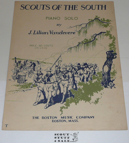 1932 Scouts of the South Sheet Music, by J. Lilian Vandevere