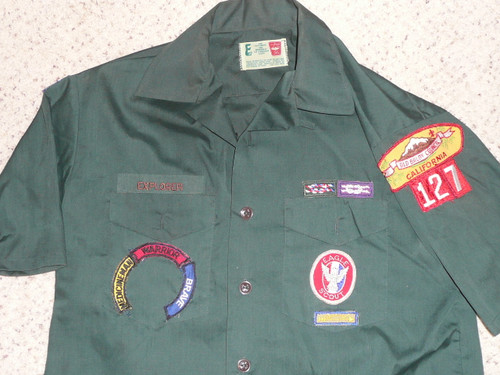 1960's Boy Scout Uniform Shirt 1964 Jamboree from Brownfeld TX