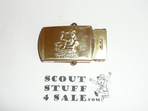 1990's Boy Scout Tiger Cub Brass Friction Belt Buckle