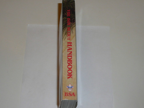 1990 Boy Scout Handbook, Tenth Edition, First Printing, Lite use