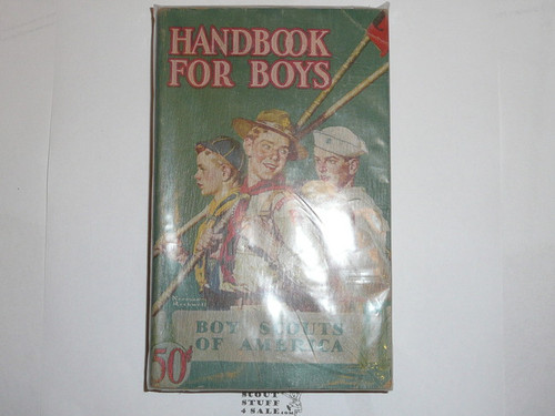1946 Boy Scout Handbook, Fourth Edition, Thirty-ninth Printing, Norman Rockwell Cover, Good condition with some edge/cover wear