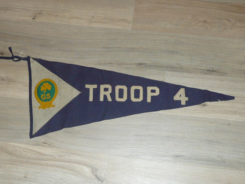 Teens Girl Scout Felt Troop Pennant, used