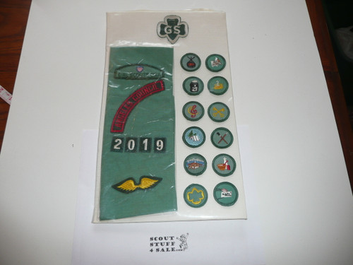Collection of Girl Scout Patches from Angeles Council