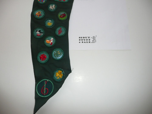 1950's-60's Girl Scout Badge Sash from Altadena with many badges, GSS5