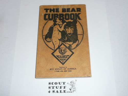 1938 Bear Cub Scout Handbook, 3-41 printing, Lite use