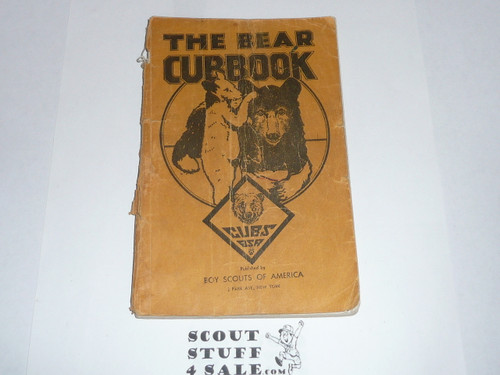 1943 Bear Cub Scout Handbook, 12-44 Printing, used with some spine wear