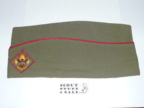 1960's Boy Scout Leader Hat, Large, Wool/Serge, Like new