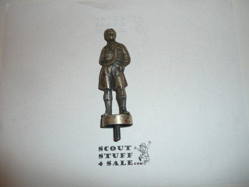 1950's mackenzie Boy Scout Trophy Topper, Pewter finish