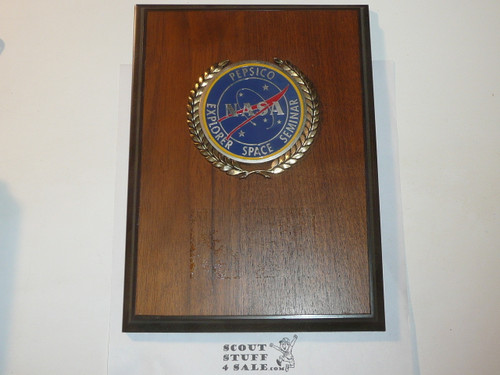 1972 Pepsico NASA Explorer Scout Space Seminar Plaque, RARE