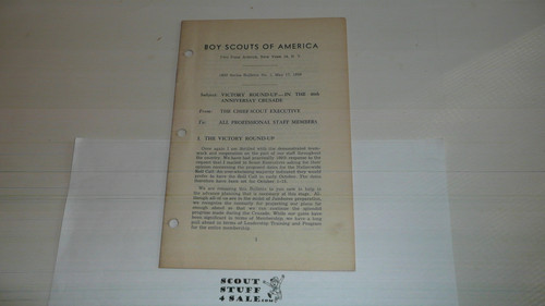 1950 Professional Bulletin, Victory Round-up 40th Anniversary Campaign