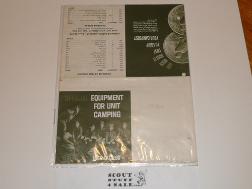 1965 Equipment Catalog for Unit Camping