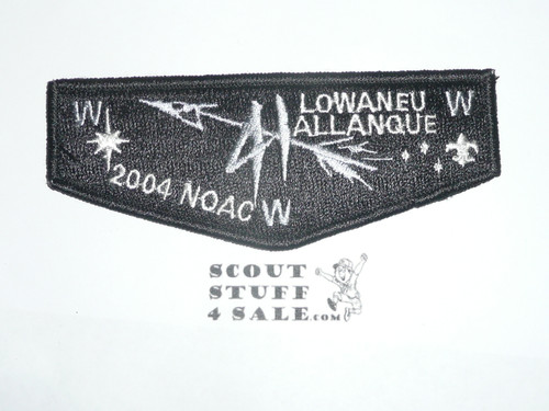 Order of the Arrow Lodge #41 Lowaneu Allanque s23 2004 NOAC Flap Patch