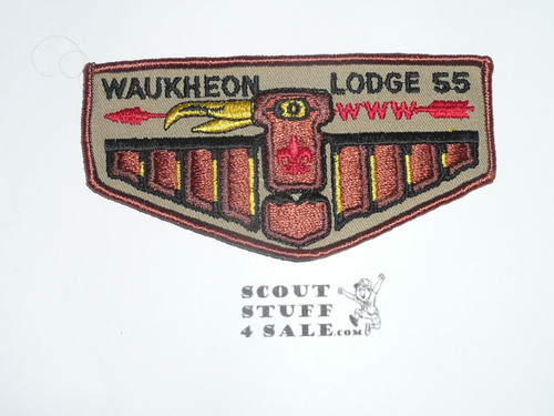 Order of the Arrow Lodge #55 Waukheon f5 Flap Patch