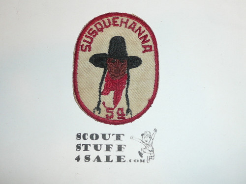 Susquehanna Council Patch (CP), 1954, box soil