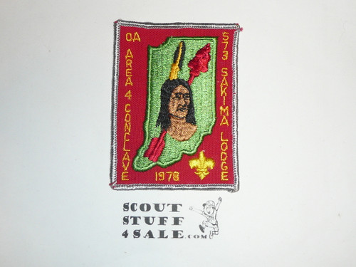 Section EC 4A 1978 O.A. Conference Patch - Scout