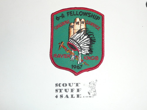 Area 6A 1967 O.A. Conference Patch, Camp Raven Knob - Scout