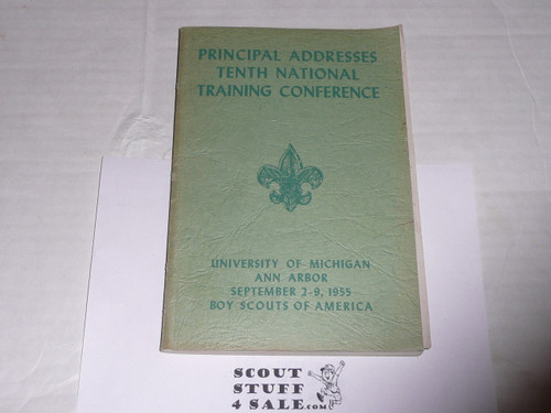 1955 Tenth National Training Conference of Scout Executives Principal Addresses Book