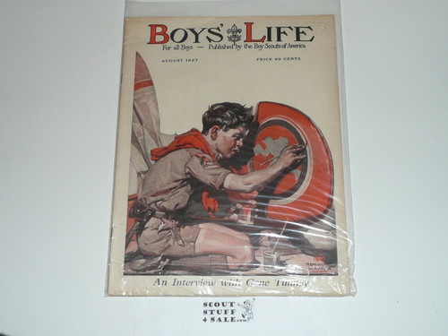 1927, August Boys' Life Magazine, Boy Scouts of America