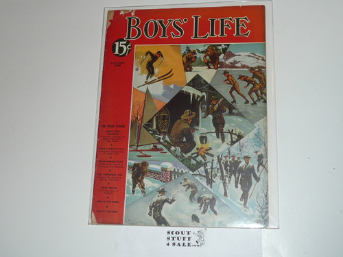 1940, January Boys' Life Magazine, Boy Scouts of America