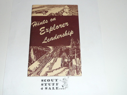 1956 Hints on Explorer Leadership, 8-56 Printing